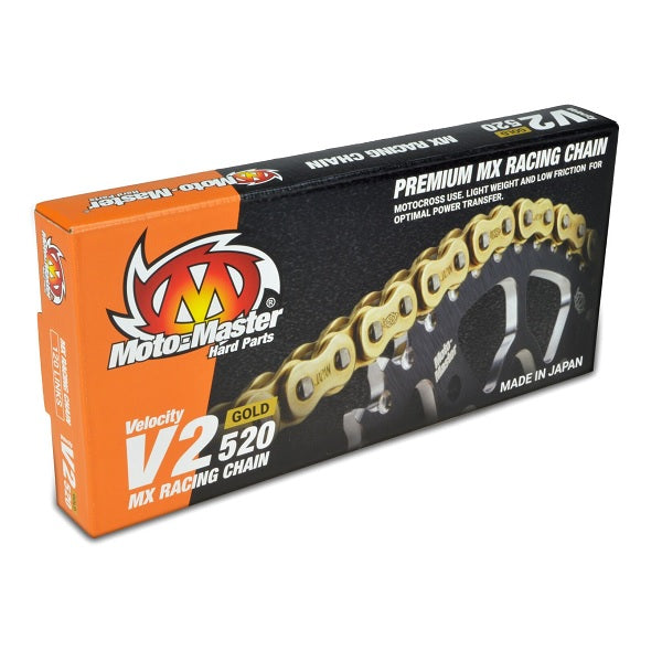 DRIVE CHAIN V2-428G MX RACING GOLD REGULAR 130L