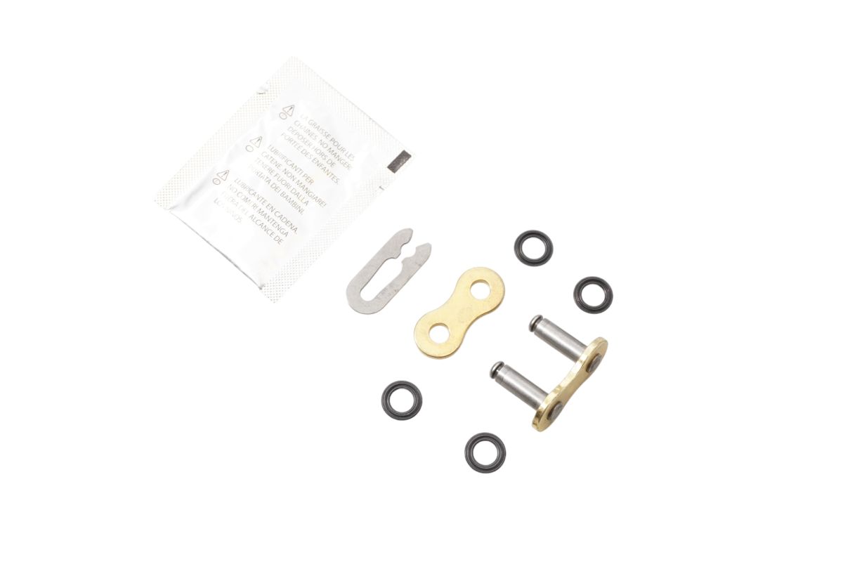 MASTER LINK CLIP GPXN-520G X-RING NARROW GOLD/BLACK MOTOCROSS/ENDURO RACING