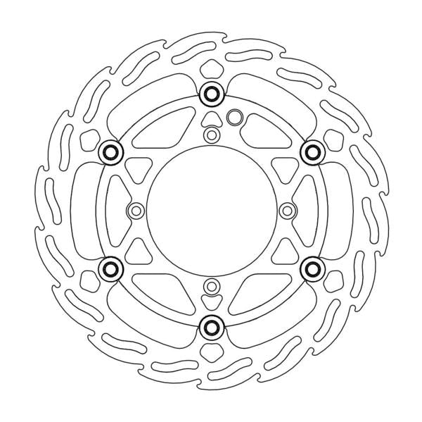 BRAKE DISC FRONT (FLOATING) 260MM FREERIDE 250/350 '14-, KTM SX85 '11-, HUSQVARNA TC85 '14 (WITH SPEED SENSOR HOLE)