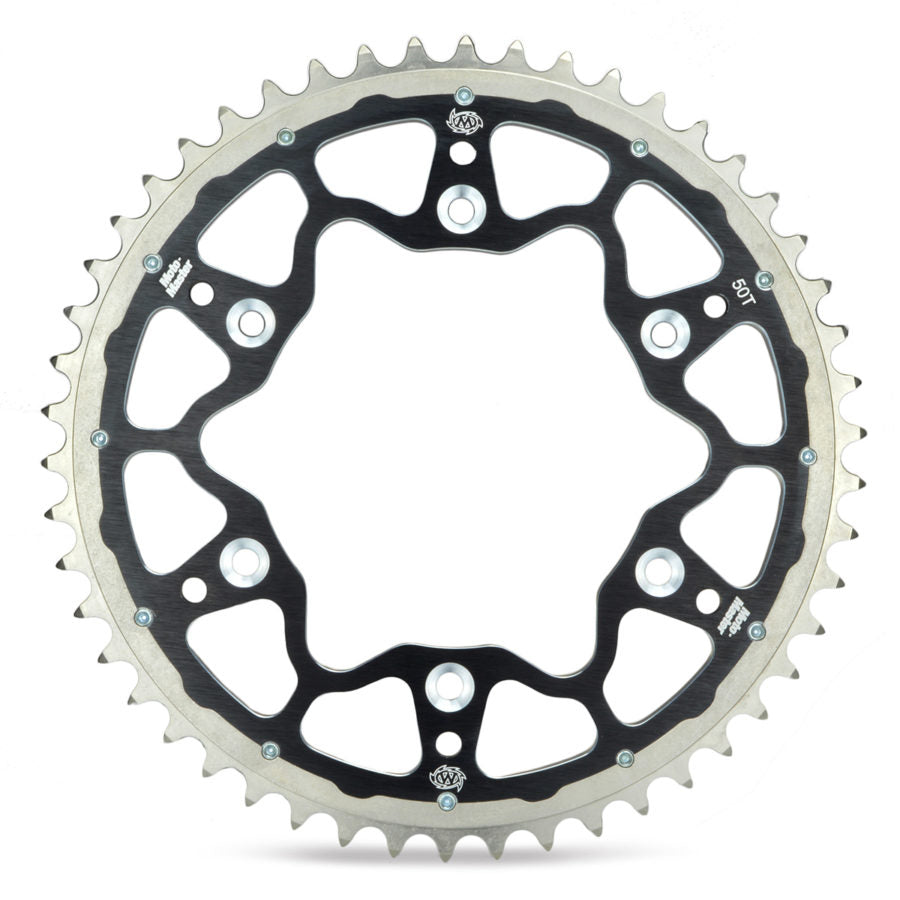 REAR SPROCKET DUAL RING (STEEL/ALUMINIUM) 270-50 BLACK YAMAHA YZ/YZF '99-'24, WRF '01-'24 (JTR251.50) (CHAIN 520)