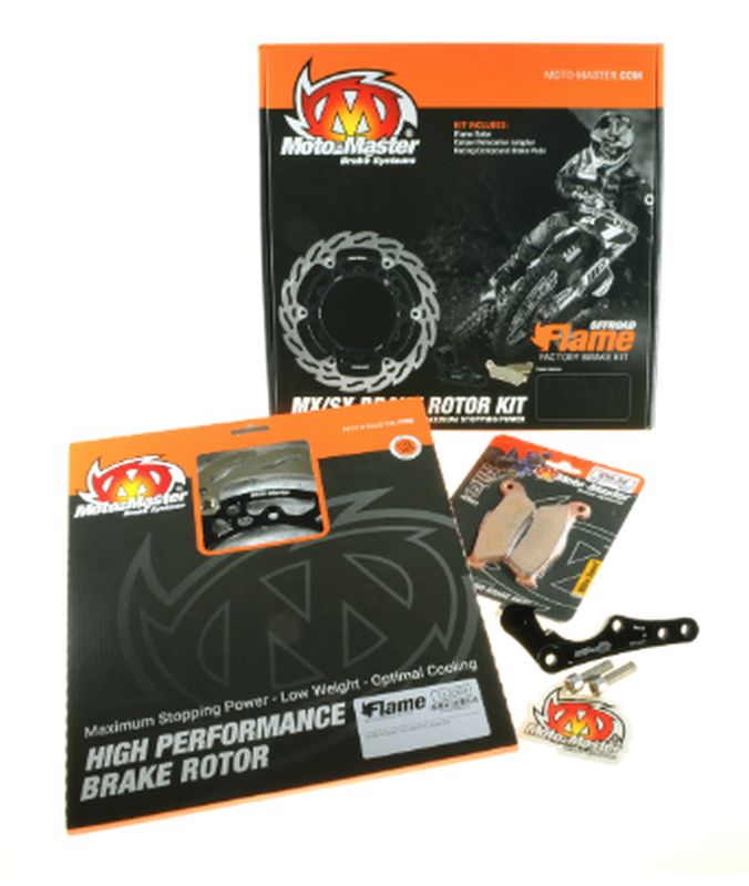 BRAKE SYSTEM KIT GASGAS EC/ECF/MC/MX/EX (SEE DETAILS) INC DISC 270MM (112268), ADAPTER, BRAKTEC CALIPER, KH181 PADS