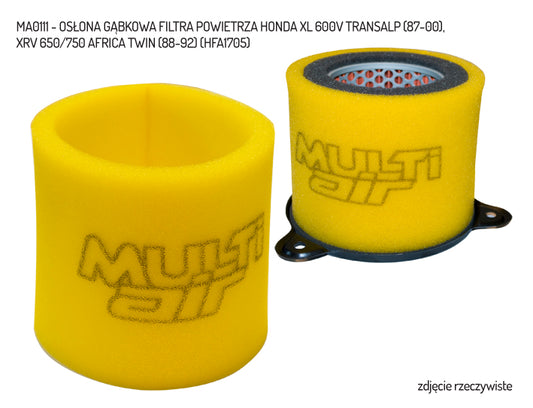 ADDITIONAL FOAM COVER AIR FILTER HONDA XRV650/750 AFRICA TWIN (88-92), XL600V TRANSALP (87-00) (HFA1705)