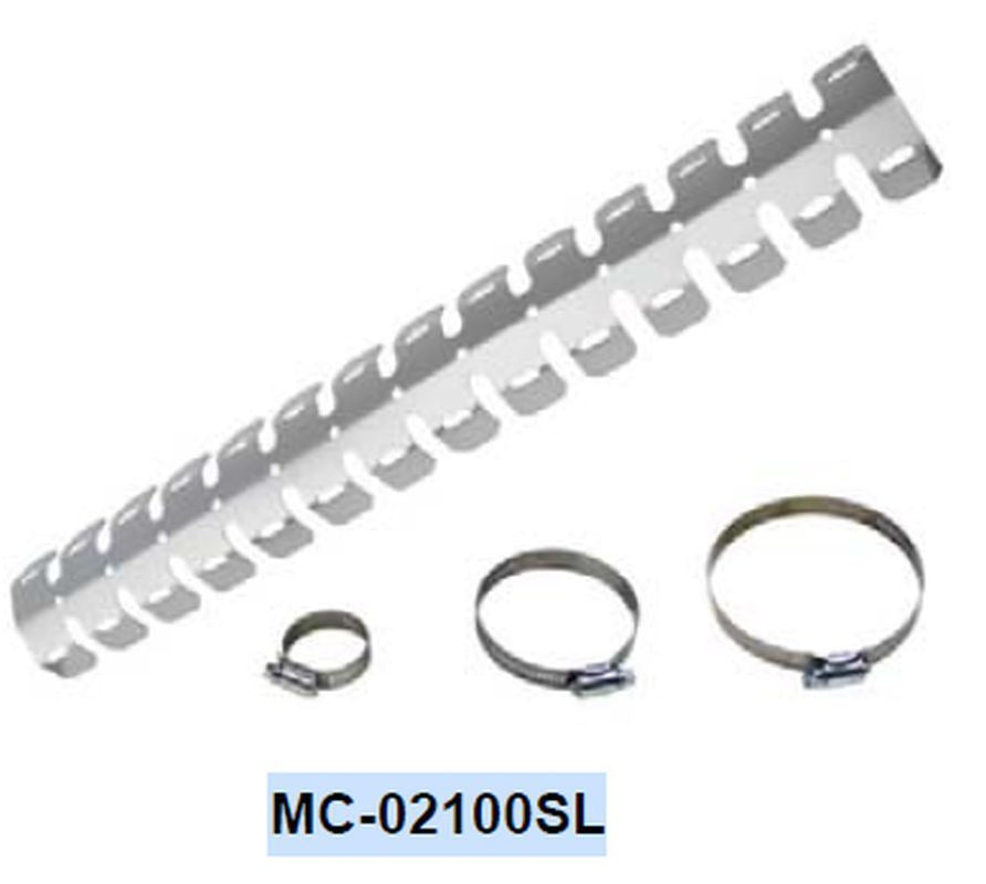 Expansion Chamber Guard Silver Anodized (L61cm, W8cm)
