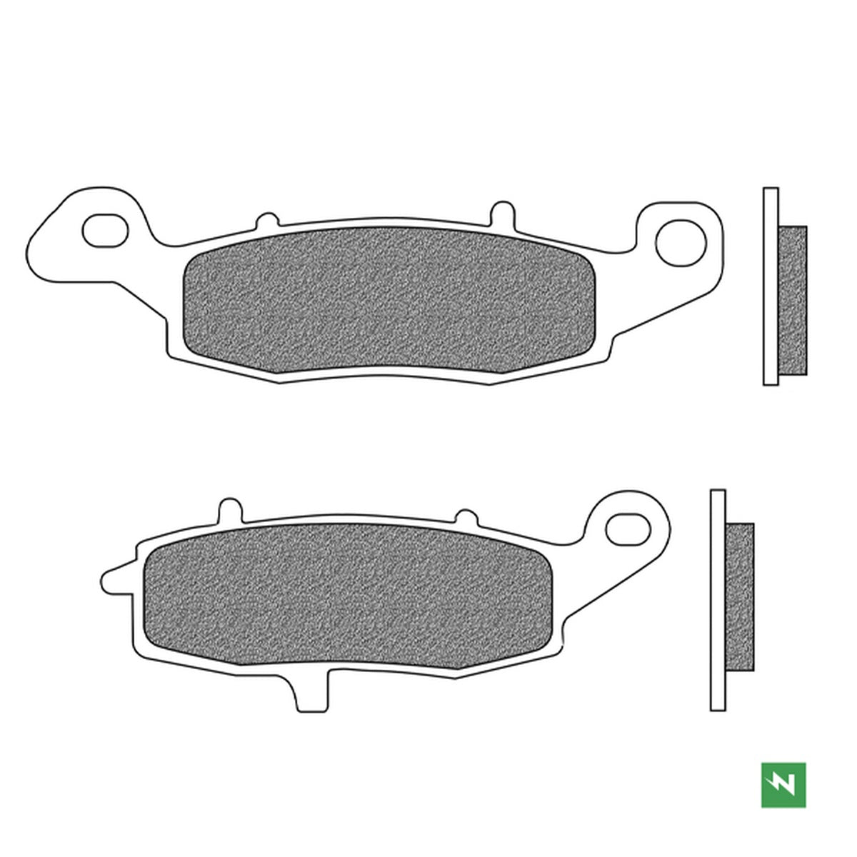 Brake Pads Front KH231 (TOURING ORGANIC)