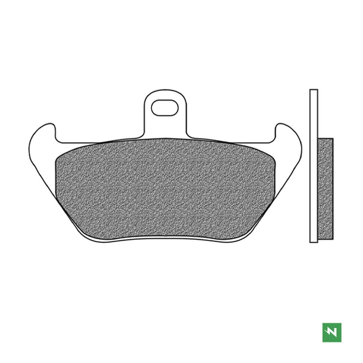 Brake Pads Front KH407 BMW R 80R, 100R 91-95, R 850C, GS 96-00, R 850R, RT 94-02, R 1100GS, RT, S, RS 94-00, R 1150GS 99-01, R 1200C, K 1200RS, LT 96-02, K1, K 100RS 88-93, K 1100LT, RS 89-99
