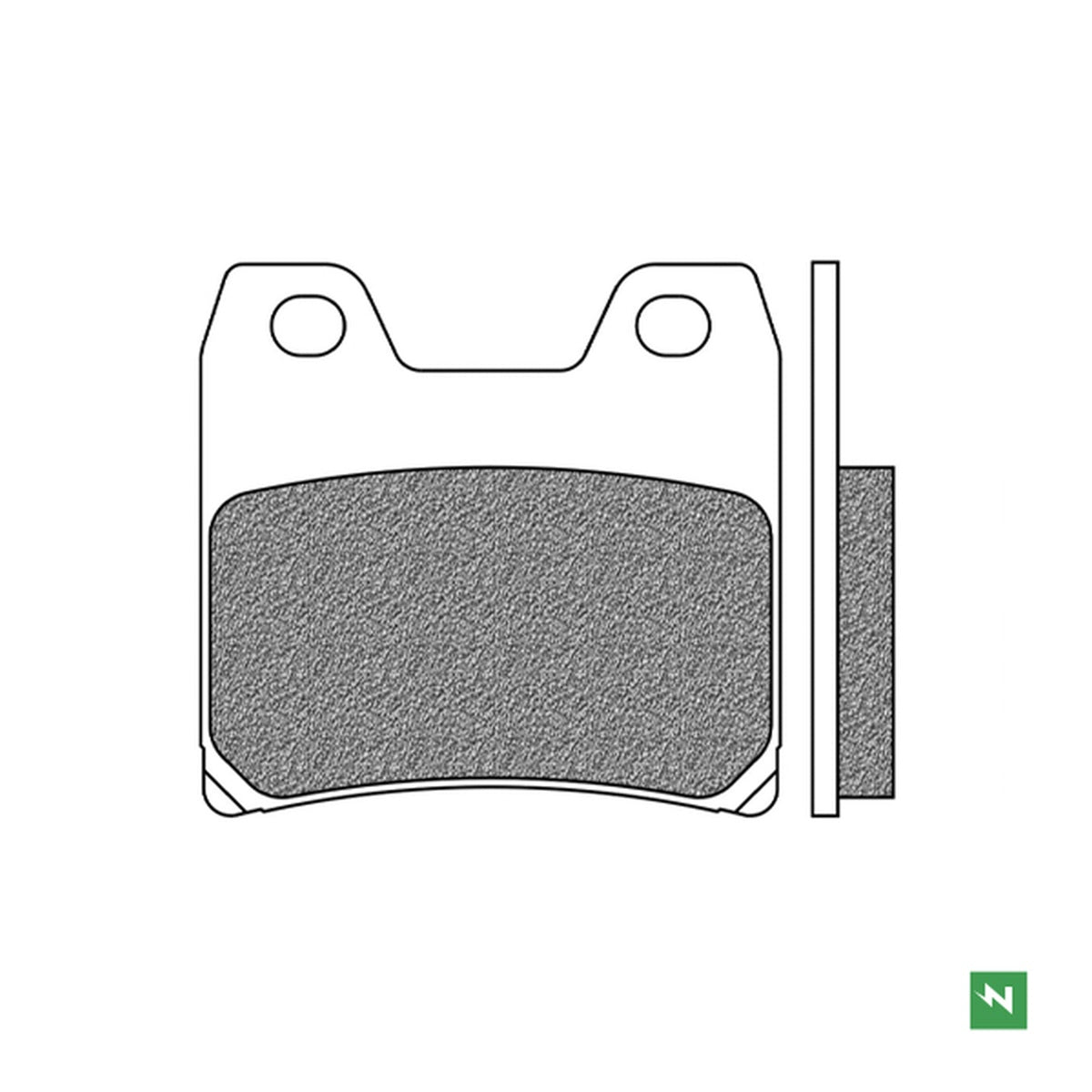 Brake Pads Rear KH348 YAMAHA FZS 1000 FAZER 01-05, XJR 1300 01-16
