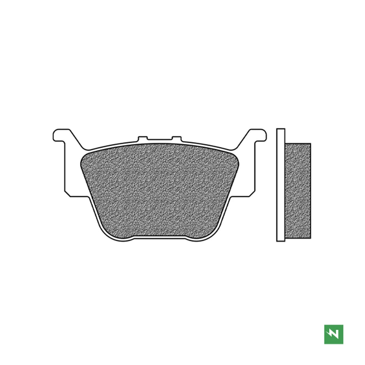 Brake Pads Rear Left KH373 HONDA TRX 420 09-19, TRX 450 04-09, TRX 500 14-19, TRX 650 RINCON 03-05, TRX 680 RUBICON 06-14