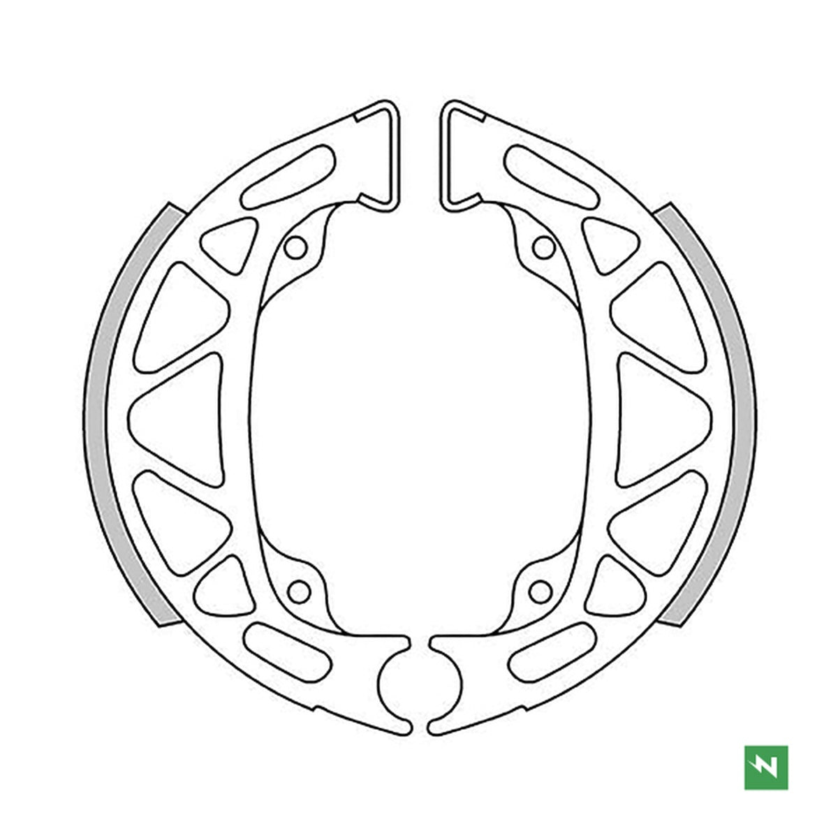 Brake Shoes PIAGGIO ZIP 50 97-99, CIAO, SI 97-
