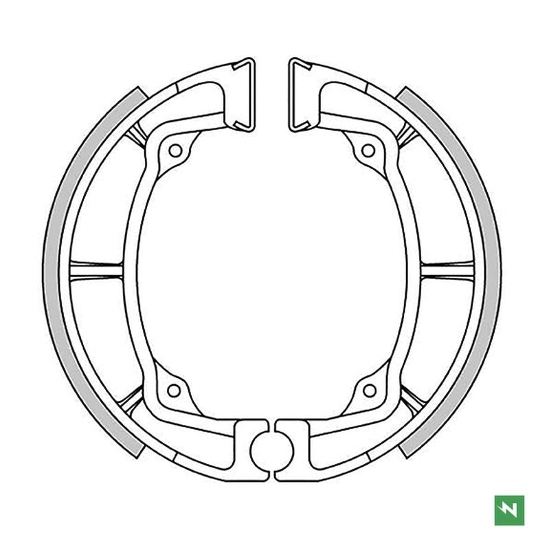 Brake Shoes Front KAWASAKI KDX 250 79-84, KL 250 78-79, KLF 220 88-02, KLF 185 BAYOU 86-88, KLF 250 BAYOU 03-11, KLT 200, 250 83-85, KX 250 75-81, KX 420 80-81 (140X28MM)