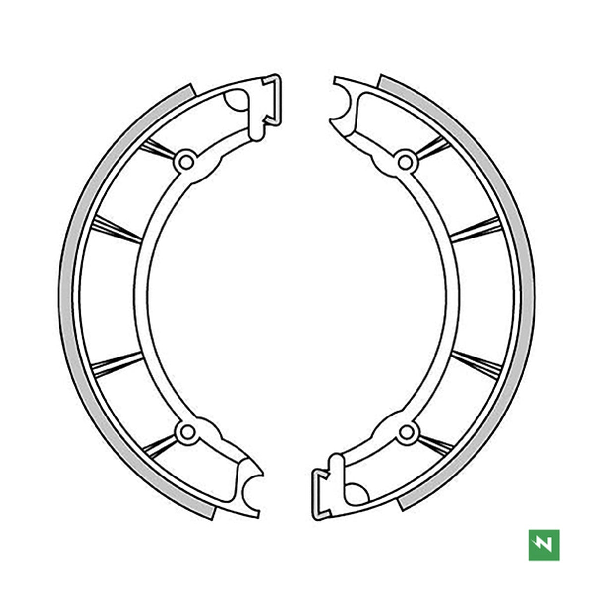 Brake Shoes Front MOTO GUZZI V7 700 67-76 (220X40MM)