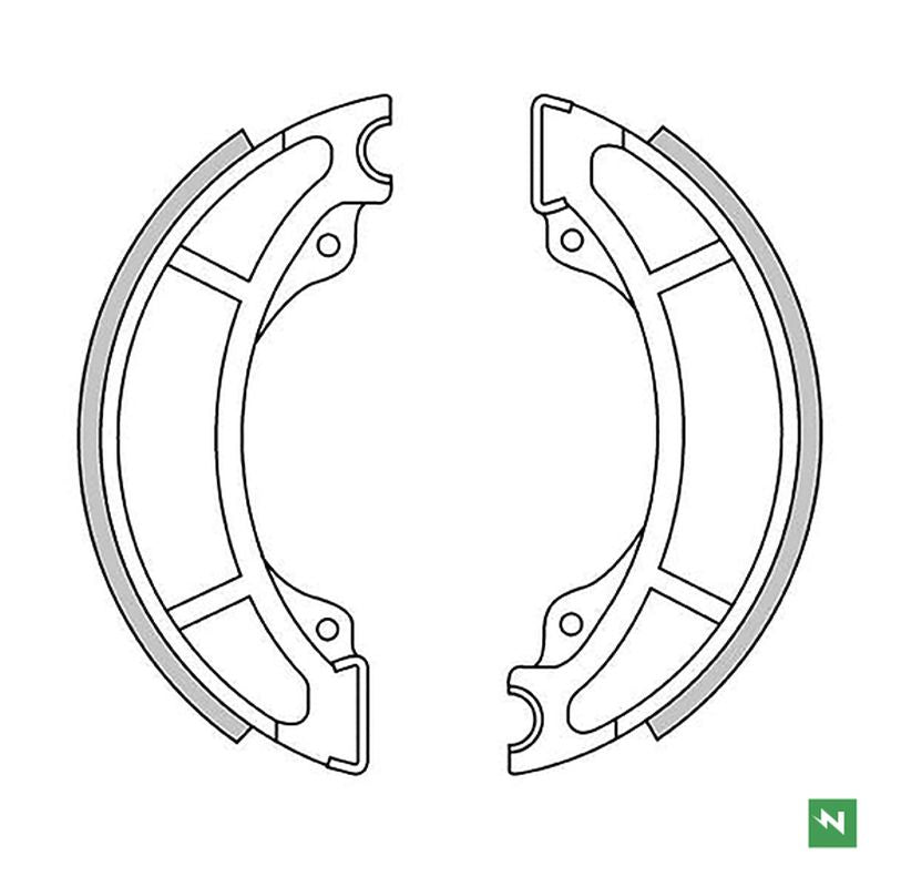 Brake Shoes Rear HUSQVARNA WRE 125 89-94, Rear, Front KTM GS 125, 250, 600 83-85, MX 125, 250, 500 83-86 (130X22MM)