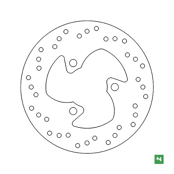 Brake Disc Rear APRILIA 50 Scooter, CPI, BETA, GENERIC, GILERA, PEUGEOT, PGO, SYM, YAMAHA (190x58x3.7)