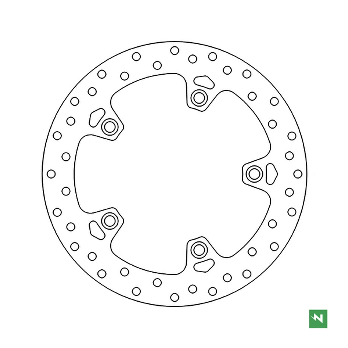 Brake Disc Rear BMW F 650GS 800, K1200, R1200 (265X136X4.5) (5X10MM)