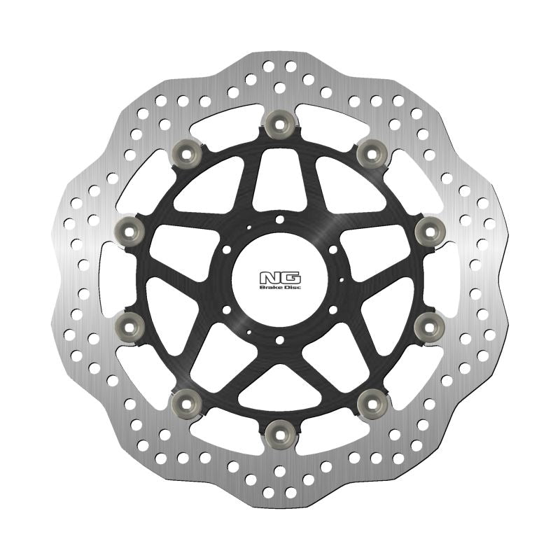 Brake disc (rotor) front HONDA CB 400 '89-'91, CB 400 FOUR '97-'00, CB 600 HORNET 98-'99, CB 400 SUPER BOLDOR '05-'14, CB 400 SUPER FOUR '02-'13 (296X62X5MM) (6X6,25MM) WAVE Floating (Aluminium center)