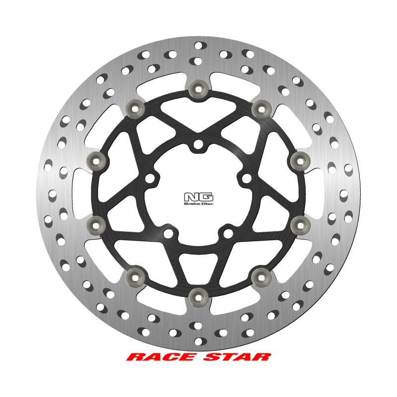 Brake disc (rotor) front RACE STAR PREMIUM TRIUMPH SPEED TRIPLE 1200 '18-'23 (320X82,5X4,5MM) (5X10,25MM) WAVE Floating (Aluminium center, improved cooling)