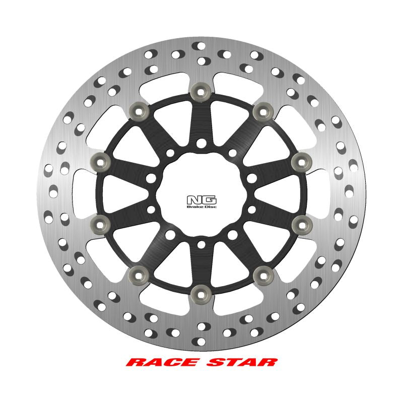Brake disc (rotor) front RACE STAR PREMIUM KAWASAKI GTR 1400 '07-'18, ZX-10R NINJA '11-'15, ZX-6/ZX-6R NINJA '13-'17, Z 1000 '14-'20, Z 800 '13-'17, ZX-14 '07-'16, ZZR 1400 '06-'17 (310X80X5MM) (5X8,45/10,25MM) Floating (Aluminium center, POLEP