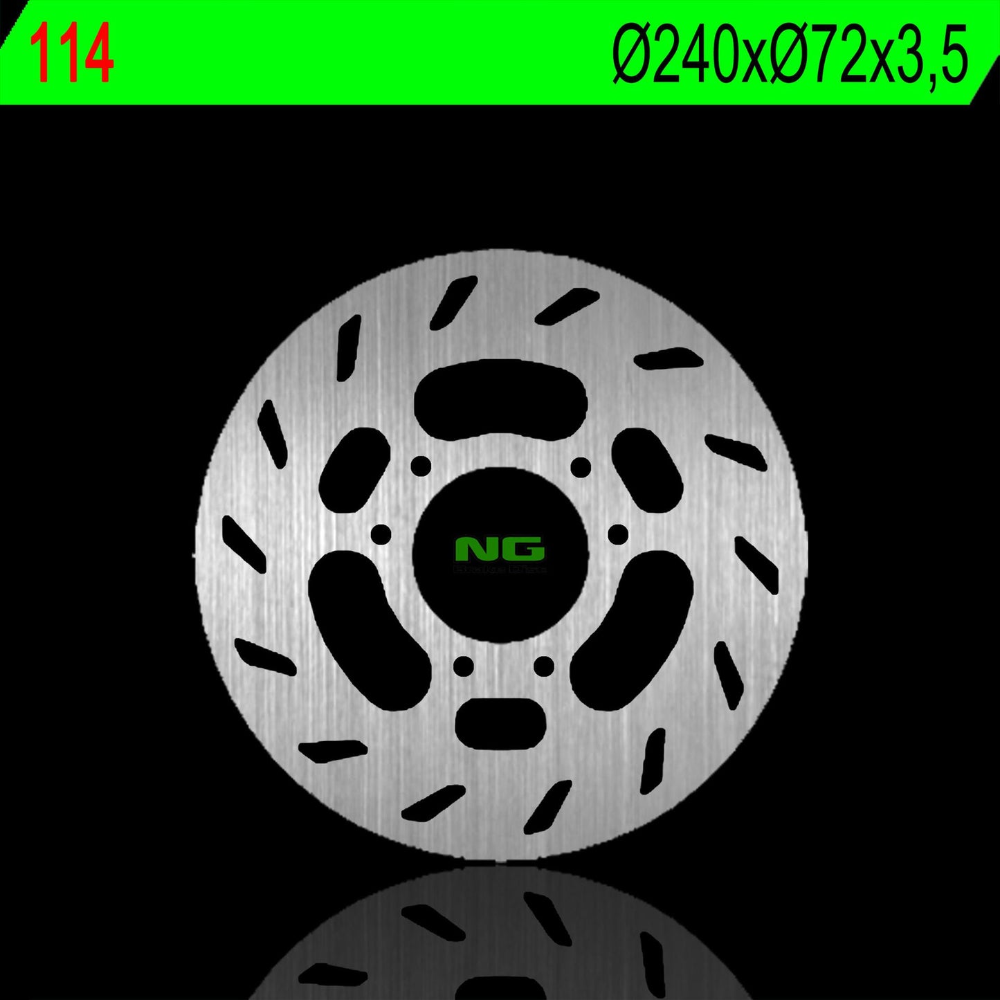Brake disc (rotor) front BETA 50 ENDURO RR 98-05, KTM EXC 50 99-00 (240X72X3,5MM) (6X6,5MM)