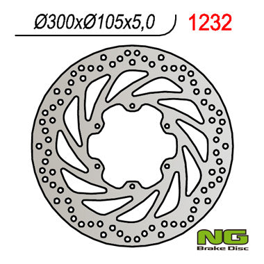 Brake disc (rotor) front BMW F 650 GS/X (300X105X5), F 800GS '13-'16 (6X6,5MM)