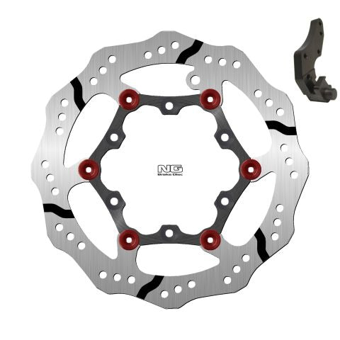 Brake disc (rotor) front GAS GAS EC 125/200/250/300 '99-15 (270X108X3MM) (6X6,5MM) WAVE Floating with adapter