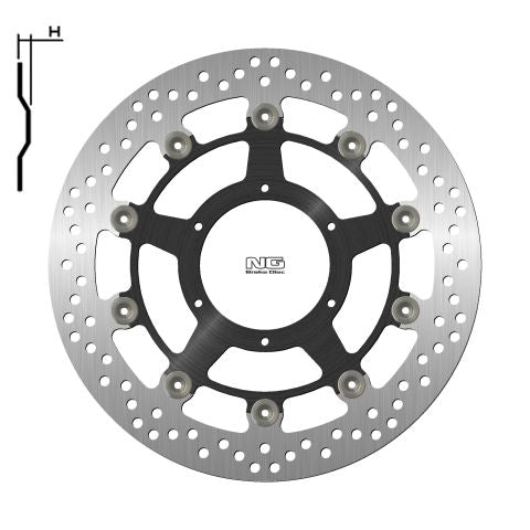 Brake disc (rotor) front HONDA CBR1000RR '08-09 (310X94X5MM) (6X6,5MM) Floating (Aluminium center)