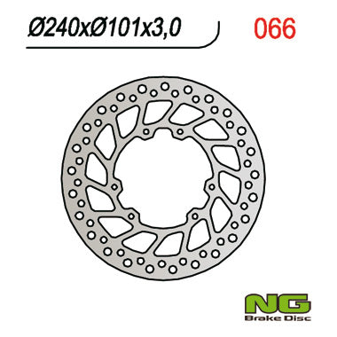 Brake disc (rotor) front HONDA CR 125/250, CRF 250/450 '02-'14 (240X101X3)