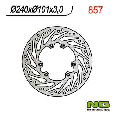 Brake disc (rotor) front HONDA CR 125/250, CRF 250/450 02-14 (240X101X3) Turbine