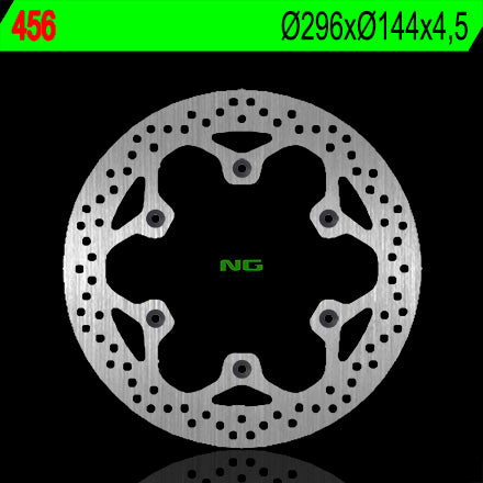 Brake disc (rotor) front HONDA NTV 650/700 '98-'15, CAGIVA ELEFANT 900 '93-'97 (296X144X4,5) (6X10,5MM)