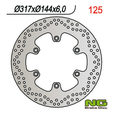 Brake disc (rotor) front HONDA NTV 650, VF 750 C '93-'99, ST 1100, VT 1100 (317X144X6)