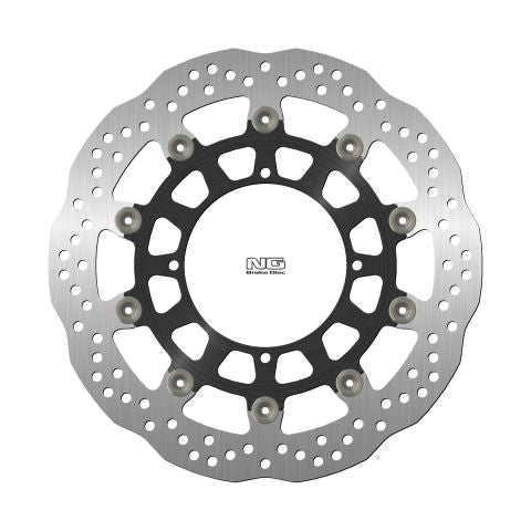 Brake disc (rotor) front HUSQVARNA NOX570 '01-03, SM510/610 '05-10, SMR630 '05-13 (320X120X5MM) (4X8,5MM) WAVE Floating (Aluminium center)