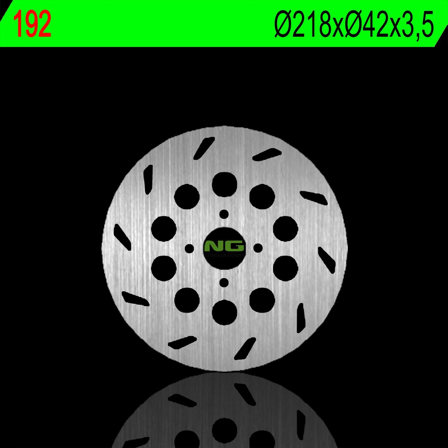 Brake disc (rotor) front ITALJET TORPEDO 50 97-03, 125/150 98-02 (218X42X3,5M) (4X8,5MM)