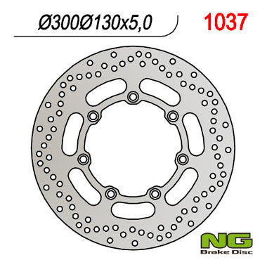 Brake disc (rotor) front KAWASAKI VN 800 '97-'03, EN 500 '94-'03, VN 1500 CLASSIC '97 (300X130X5)