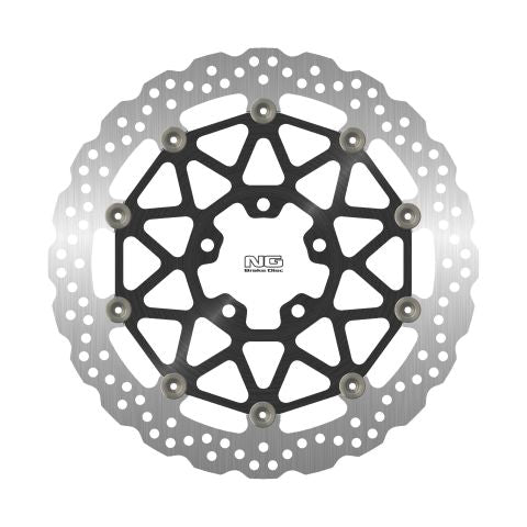 Brake disc (rotor) front KAWASAKI ZX 10 R '17-18 (330X70X5,0MM) (5X10,5MM) WAVE Floating (Aluminium center)