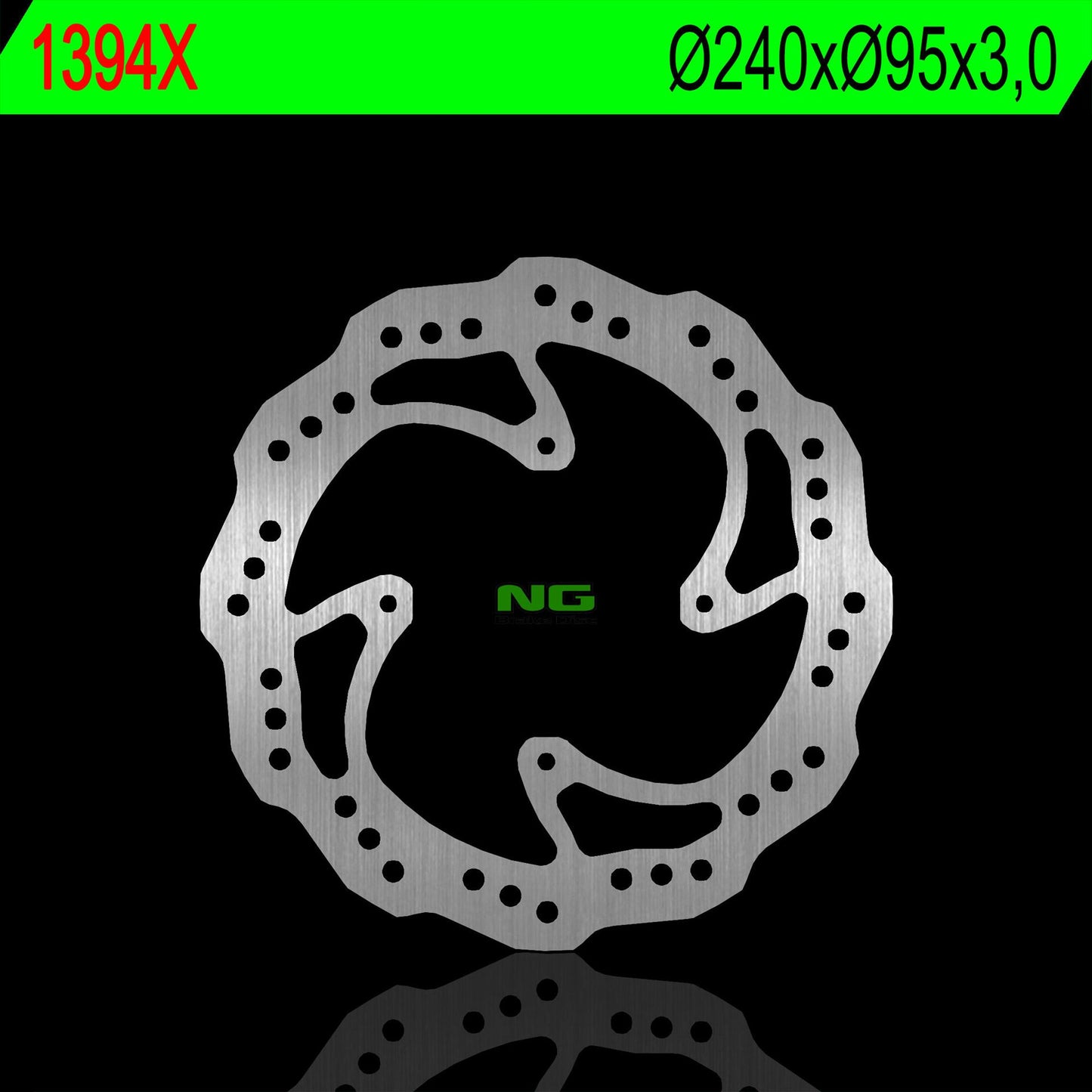 Brake disc (rotor) front KTM SX 85 '12-'16 (Wheels 19'/16'), HUSQVARNA TC 85 '14-'16 (240X95X3) (4X6,5MM) WAVE