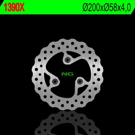 Brake disc (rotor) front KYMCO AGILLITY 50/125RS '09-'12 (200X58X4) (3X10,5MM) WAVE