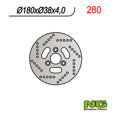 Brake disc (rotor) front SUZUKI AN 125/150 95-00 (180X38X4)