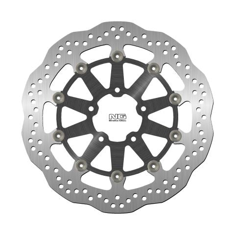Brake disc (rotor) front SUZUKI GSX1400 '02-07, GSXR600/750 '96-03, GSXR1300 '99-07, TL1000 '97-03 (320X69X5MM) (5X10,5MM) WAVE Floating (Aluminium center)