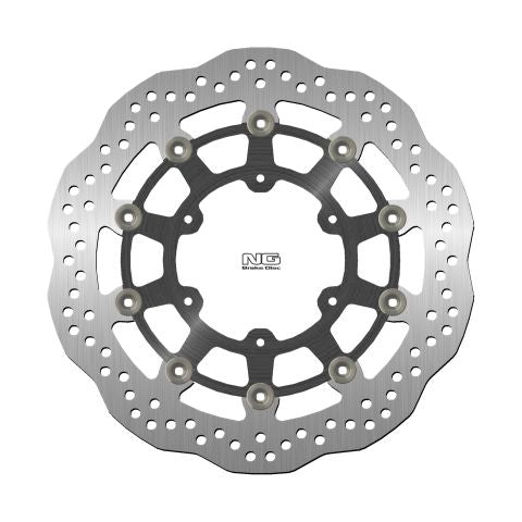 Brake disc (rotor) front SUZUKI GSXR 600/750 '08-'18, GSXR 1000 '09-'16, GSX 750Z '08-'14 (310X102X5MM) (6X8,5MM) WAVE Floating (Aluminium center)