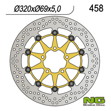 Brake disc (rotor) front SUZUKI GSXR600/750 '97-'03, GSXR1000 '00-'04, TL1000, GSXR1300 HAYABUSA '99-07 (320x69x5) Floating