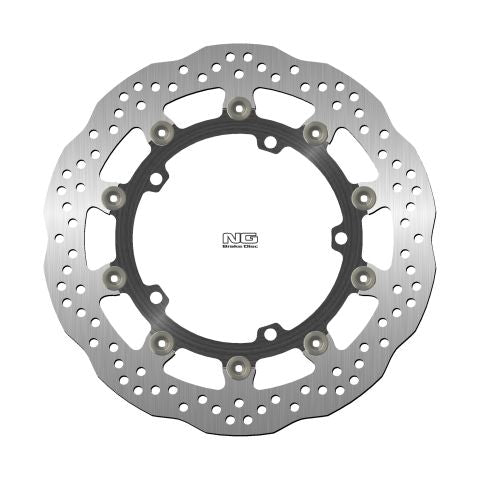 Brake disc (rotor) front TRIUMPH SPEED TRIPLE 1050 '11-17, STREET TRIPLE 1050 '08-'17, TROPHY 1215 '12-'18 (320X150X5MM) (5X10,5MM) WAVE Floating (Aluminium center)