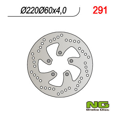 Brake disc (rotor) front/rear APRILIA 50/125/200 SCARABEO (220x60x4)