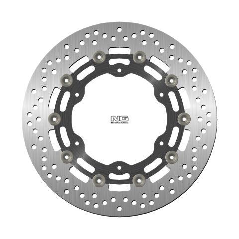 Brake disc (rotor) front YAMAHA YZF R6 99-02, YZF R1 98-03, FZS 1000 01-05, FJR 01, XJR 1300 03-17, XVZ 1300, XV 1600/1700/1900 (298X132X5MM) (6X8,5MM) Floating (Aluminium center)