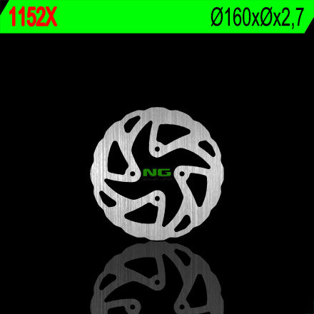 Brake disc (rotor) rear BETA 125/200/250/290/300 TRIAL (160X-X2,5) WAVE