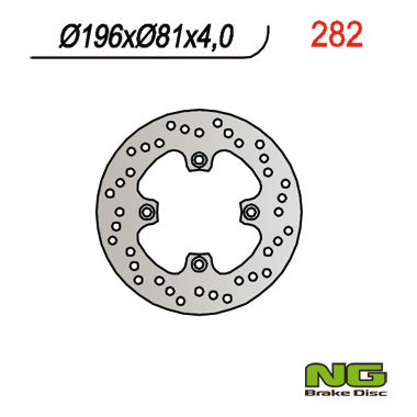 Brake disc (rotor) rear CAN-AM (BOMBARDIER) 650 '00-'06 (196X81X4)