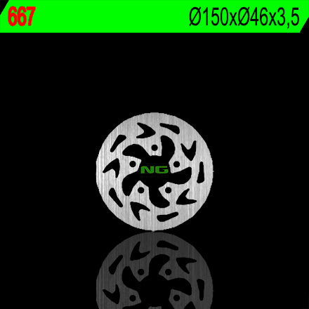 Brake disc (rotor) rear GAS GAS 50 EC/TXT (150X46X3,5)