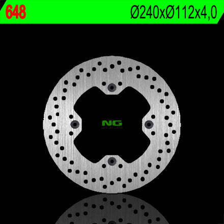 Brake disc (rotor) rear HUSQVARNA CR/WR/TE/TC/SMR (240X112X4) (4X9,5MM)