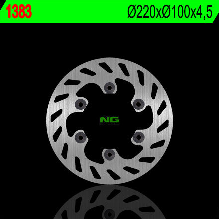Brake disc (rotor) rear KAWASAKI KLX 300 R '97-'07 (220X100X4,5) (6X10,5MM)