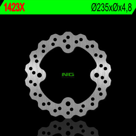 Brake disc (rotor) rear KAWASAKI KSF 250 MOJAVE '87-'04, KEF 300 LAKOTA '95-'03 (235X4,7) (4X11,5MM) WAVE