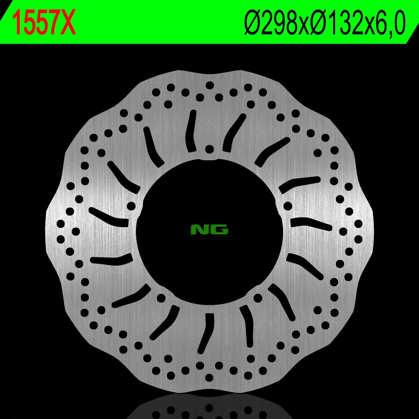 Brake disc (rotor) rear YAMAHA V-MAX 1700 10-17 (298X132X6,0MM) (5X8,5MM) WAVE