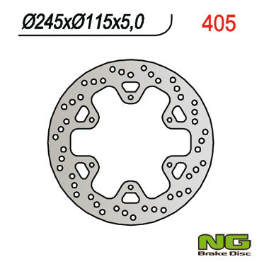 Brake disc (rotor) rear YAMAHA XTZ 750 (92-95) (245x115x5)