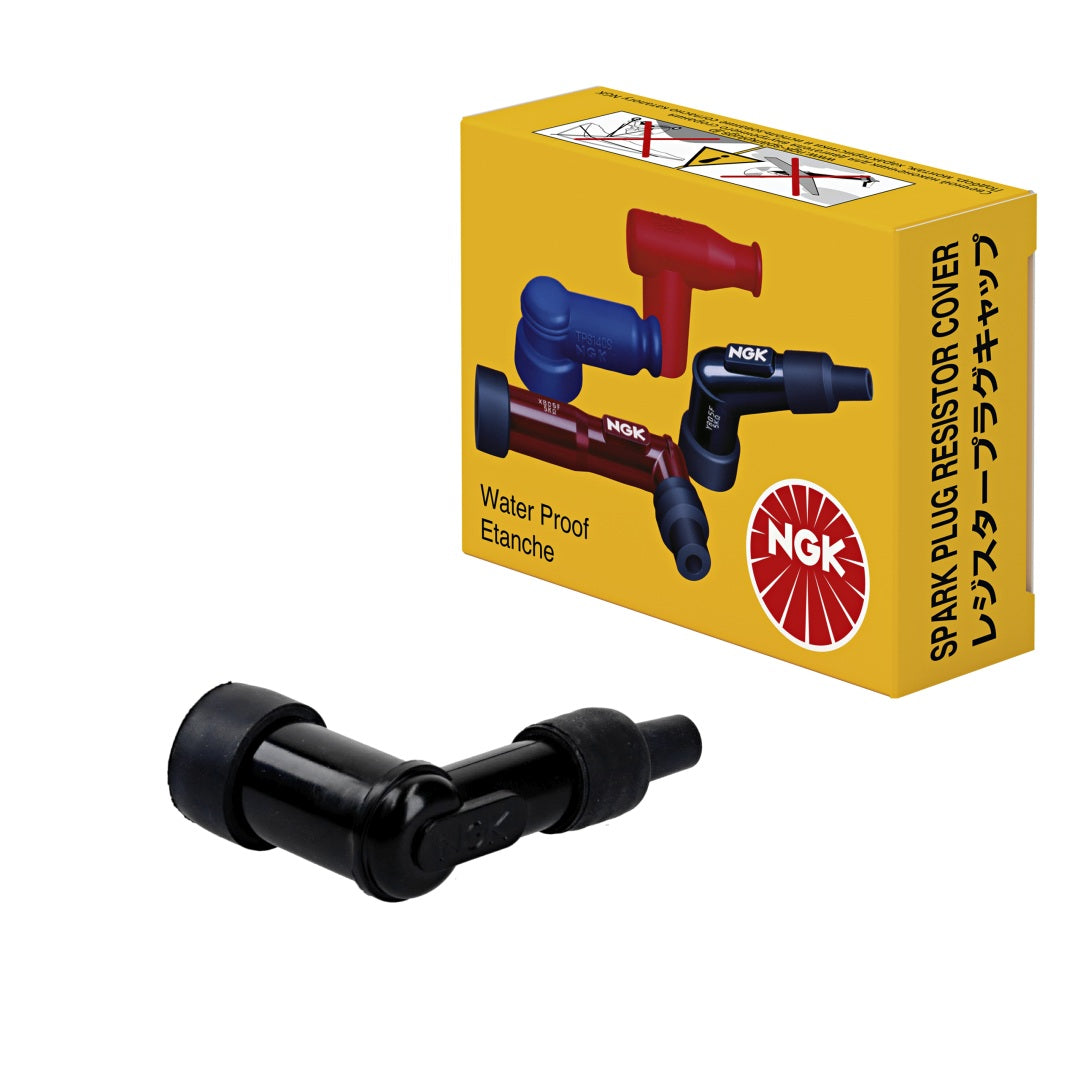 Spark Plug Cap Ebonite Angled (90°) Black (No. 8060)